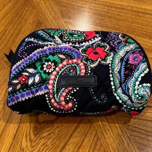 Vera Bradley Black and Multicolor Quilted Pouch